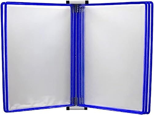 Magnetischer Dokumentenhalter zur Wandmontage, A4-Größe, blau, Aktenordner für Papiere und Dokumente von Generisch