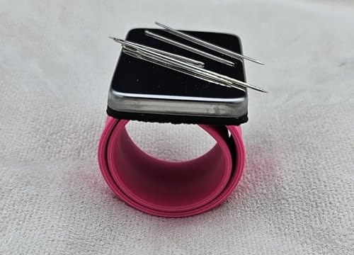 Magnetisches Nadelkissen Silikon Schnapparmband in Pink von Generisch