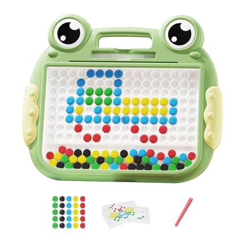 Magnetisches Zeichenbrett, Magnetisches Zeichenbrett für Kleinkinder, Frosch-Magnetperlen-Zeichenbrett, Magnetisches Doodle-Brettspielzeug für Mädchen und, pädagogisches Spielzeug im Vorschulalter von Generisch