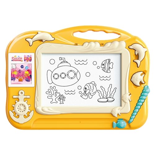 Magnetisches Zeichenbrett, magnetisches Doodle-Board, Löschbares Doodle-Brettspielzeug, Lernspielzeug, Reisespielzeug, Spielzeug zur Fähigkeitsentwicklung für und Mädchen von Generisch