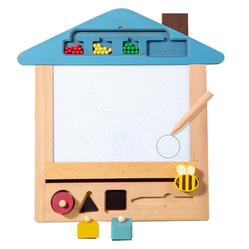 Magnetisches Zeichenbrett für Kleinkinder, Magnet-Zeichenbrett | Schreibtafel Holz | Kritzelblock, Kleinkindspielzeug für Mädchen und ab 3 Jahren, Skizzen-Schreibkritzelblock, Kinderspielzeug aus Holz von Generisch