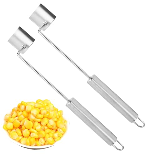 Mais -Stripping -Werkzeug, Cob Corn Stripper, 2 Pack Mais -Cob -Schaber, Schnelles separates Werkzeug, Haushaltsfahrer, Peeling Gadget für die Küche im Freien im Freien von Generisch