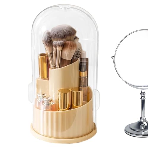 Makeup Brush Holder, Rotating Jewelry Organizer, Dustproof Cosmetic Storage, 360-Degree Swivel Lid, Durable Pet+abs Design, Perfect for Vanity Desk Travel, 6 Inches, Single Pack Makeup Brush Holder, Rotating Jewelry Organizer, Dustproof Cosmetic Storage, 360-Degree Swivel Lid, Durable Pet+abs Design, Perfect for Vanity Desk Travel, 6 Inches, Single Pack von Generisch