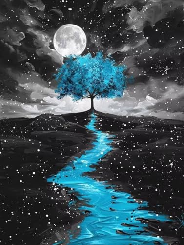 Malen Nach Zahlen Erwachsene Baum Malen Nach Zahlen Kinder Mond DIY Kreatives für Erwachsene Handgemalt ölgemälde Kit Mit Pinseln und Acrylfarbe für Geschenke Haus Deko 100x135cm Mit Rahmen 1-JBKB Malen Nach Zahlen Erwachsene Baum Malen Nach Zahlen Kinder Mond DIY Kreatives für Erwachsene Handgemalt ölgemälde Kit Mit Pinseln und Acrylfarbe für Geschenke Haus Deko 100x135cm Mit Rahmen 1-JBKB von Generisch