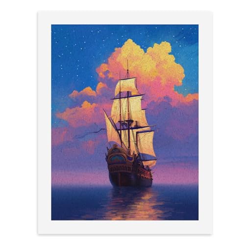 Malen nach Zahlen, Ein majestätisches Schiff, das unter einem lebendigen Sonnenuntergangshimmel segelt, digitales Gemälde für Erwachsene, Kunstwerk für Wanddekoration, einzigartiger moderner Malen nach Zahlen, Ein majestätisches Schiff, das unter einem lebendigen Sonnenuntergangshimmel segelt, digitales Gemälde für Erwachsene, Kunstwerk für Wanddekoration, einzigartiger moderner von Generisch