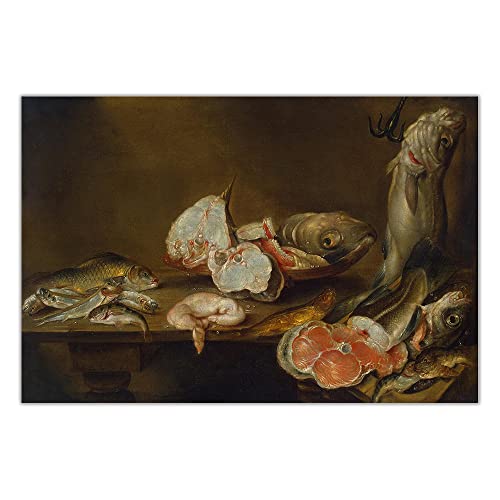 Malen nach Zahlen für Erwachsene, Stillleben der Fische von DaVinn ci, Malset für Erwachsene, Leinwand, Geschenke, Kunsthandwerk, Heimdekoration von Generisch