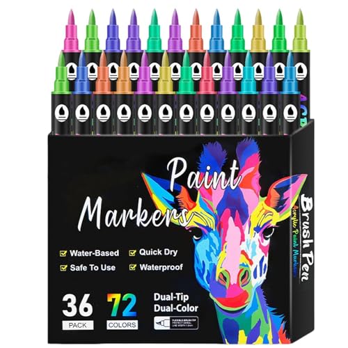 Malmarker mit Doppelspitze, Art Supplies Stifte-Set, Kunstmarker, Stifte für Kinder, Erwachsene, Malen, Skizzieren, Zeichnen, Marker für Künstler von Generisch