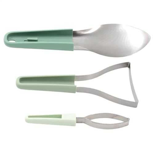 Mango Slicer und Pitter, Mango Cutter und Peeler - 3x Obst -Grubenentferner -Cutter -Werkzeug,Küchenfrucht Slicer Schneidwerkzeug für Avocado, Wassermelone, Kiwi, Papaya von Generisch