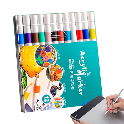 Markierungsstifte Für Kinder, Stifte Mit Feiner Spitze, Marker Mit Pinselspitze, Bastelstifte Für Kinder, Kunstbedarf, Marker, Wasserfeste Markierungsstifte, Kunstmarker Für Kinder, Markierungsstifte von Generisch