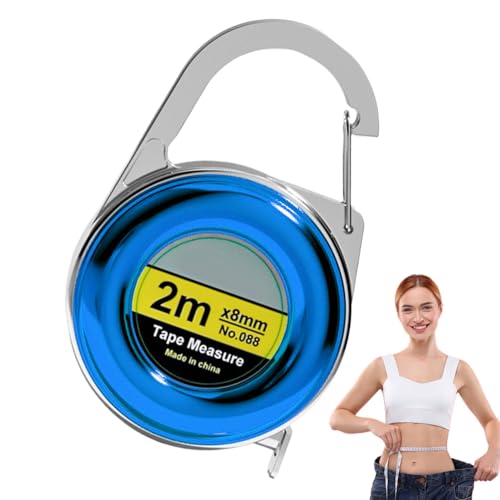 Maßband für Körpernaht und Körpermessung – Flexibles 79-Zoll-Band mit Schlüsselanhängerschnalle | Tragbares Taschenband für Kleidung, Reisen und Zuhause, ideal für Schneidern, Mesti Maßband für Körpernaht und Körpermessung – Flexibles 79-Zoll-Band mit Schlüsselanhängerschnalle | Tragbares Taschenband für Kleidung, Reisen und Zuhause, ideal für Schneidern, Mesti von Generisch