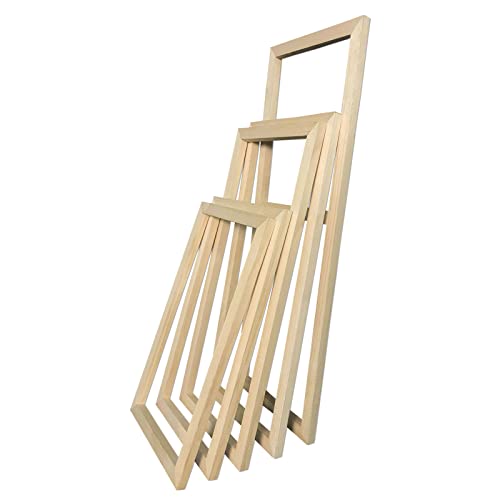 Massivholz-Leinwandrahmen-Set für Wandkunst, Gemälde, 5-teiliges Holz-Innenrahmen-Set für Leinwandspannsystem, gerahmtes Bildzubehör, 40 x 60 cm × 2, 40 x 80 cm × 2, 40 x 100 cm × 1 von Generisch