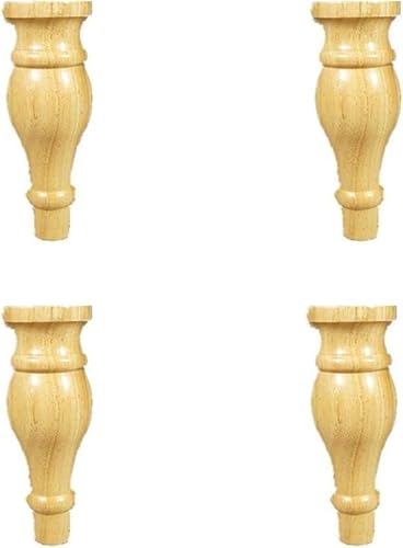 Massivholz Möbelbeine 4er Set 18cm Holz Sofabeine Tischbeine TV Standbeine Couchtisch Beine Schrankbeine Ersatzbeine für Möbel von Generisch