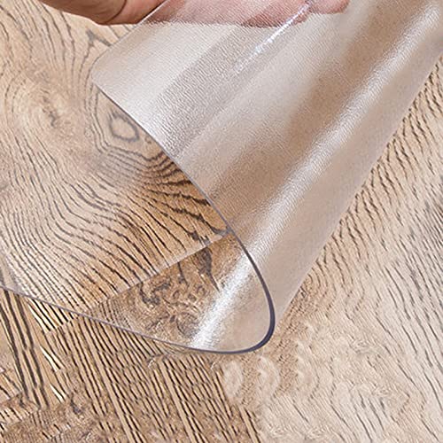 Mattierte PVC-Tischdecke, wasserdicht und hitzebeständig, transparente Tischfolie, 2 mm dick, hitzebeständig, Esstischabdeckung, 130 x 230 cm von Generisch