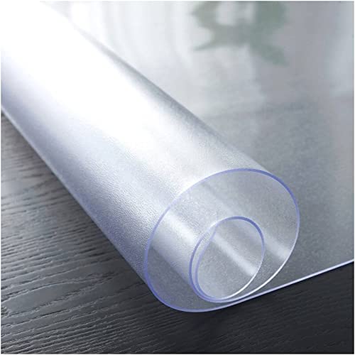 Mattierter, transparenter Tischschutz, 1,5 mm dick, wasserdichte PVC-Tischdecke, individuelle Größe, 165 x 340 cm, transparenter Kunststoff-Esstischschutz, ideal für Esszimmertisch von Generisch