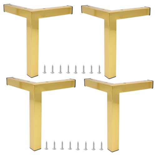 Metall-Möbelbeine, 4 Stück, Edelstahl-Stützfüße für Kommode, Couchtisch, TV-Schrank, 15 cm Metall-Möbelbeine, 4 Stück, Edelstahl-Stützfüße für Kommode, Couchtisch, TV-Schrank, 15 cm von Generisch