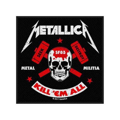 Metallica Aufnäher Patch Kill Em All Metal Melitia von Generisch