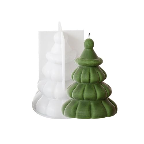 Mini-Weihnachtsbaum-Silikonform, 3D-Weihnachtsbaum-Seife, handgefertigt, Kerze, Party, Kerze, A3U5, Duftzubehör von Generisch