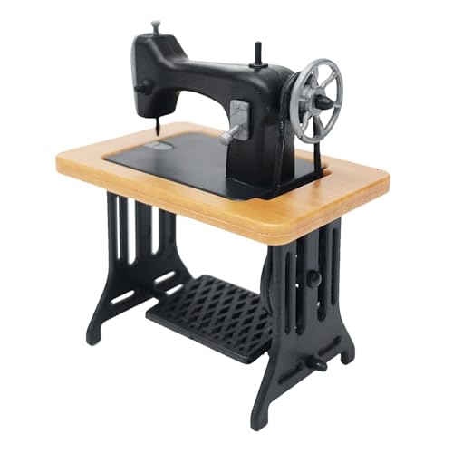 Miniatur -Nähmaschine - tragbare Nähmaschine Statue | Puppe Home Vintage 1:24 Skala Miniaturnähmaschine | Täuschen Sie House Accessoires -Landschaftsverzierung für Spielzimmer, Esszimmer Miniatur -Nähmaschine - tragbare Nähmaschine Statue | Puppe Home Vintage 1:24 Skala Miniaturnähmaschine | Täuschen Sie House Accessoires -Landschaftsverzierung für Spielzimmer, Esszimmer von Generisch