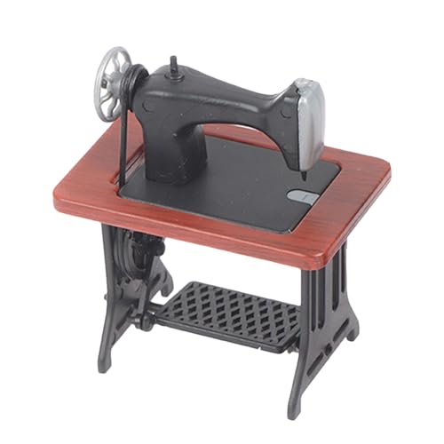 Miniatur -Nähmaschine - tragbare Nähmaschine Statue | Puppe Home Vintage 1:24 Skala Miniaturnähmaschine | Täuschen Sie House Accessoires -Landschaftsverzierung für Spielzimmer, Esszimmer Miniatur -Nähmaschine - tragbare Nähmaschine Statue | Puppe Home Vintage 1:24 Skala Miniaturnähmaschine | Täuschen Sie House Accessoires -Landschaftsverzierung für Spielzimmer, Esszimmer von Generisch