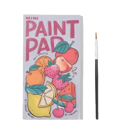 Minis Aquarell-Farbblock | 7,48 x 3,15 im 1/3-Pack Taschen-Aquarellbuch | Multifunktionales Aquarell-Minis-Farbblock-Set mit Pinsel | Tragbare Wassermalbücher für Kinder und Erwachsene von Generisch