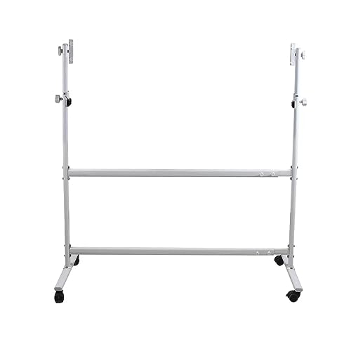 Mobiler Rollständer aus Metall für 90 x 120 cm Whiteboard, verstellbar, trocken abwischbar, Staffelei nur für Büro, Zuhause und Klassenzimmer von Generisch