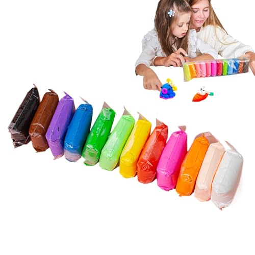 Modelliermasse Lufttrocknend - Kinder Knete Set | 36 Farben Ofen Backen Polymer Clayy Set | Lufttrockener Knete | Weich Modelliermasse Set, Geschenk Für KinderGeschenk Für Und Mädchen von Generisch