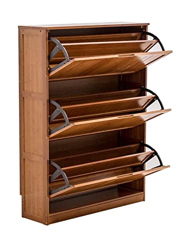 Moderner 3-stöckiger Holzschrank mit 150 kg Kapazität, schlankes Design für Schrank, Flur, Schlafzimmer, Eingangsbereich, freistehender Organizer-Ständer von Generisch