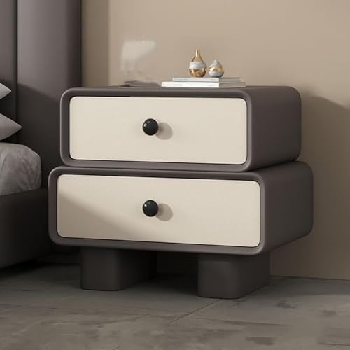 Moderner Nachttisch, mit Stauraum, Nachttisch, Kommode, Schrank für Schlafzimmer, 2 Schubladen, Beistelltische, Holz-Nachttisch Moderner Nachttisch, mit Stauraum, Nachttisch, Kommode, Schrank für Schlafzimmer, 2 Schubladen, Beistelltische, Holz-Nachttisch von Generisch