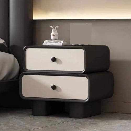 Moderner Nachttisch, mit Stauraum, Nachttisch, Kommode, Schrank für Schlafzimmer, 2 Schubladen, Beistelltische, Holz-Nachttisch Moderner Nachttisch, mit Stauraum, Nachttisch, Kommode, Schrank für Schlafzimmer, 2 Schubladen, Beistelltische, Holz-Nachttisch von Generisch