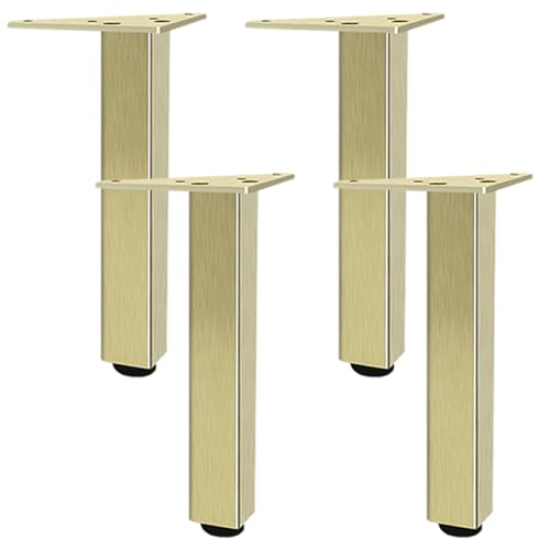 Möbelbeine – 4 verstellbare Sofabeine aus Metall mit rutschfester Gummi-Matte, robustes Design für Schrank und Schrank, einfache Installation mit kostenlosen Schrauben Möbelbeine – 4 verstellbare Sofabeine aus Metall mit rutschfester Gummi-Matte, robustes Design für Schrank und Schrank, einfache Installation mit kostenlosen Schrauben von Generisch