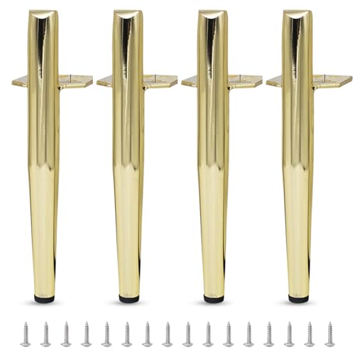 Möbelbeine – Metall-Sofa-Stützfüße, Ersatzbeine für TV-Schrank und Couchtisch mit Schrauben, 13 cm Höhe, 4 Stück Möbelbeine – Metall-Sofa-Stützfüße, Ersatzbeine für TV-Schrank und Couchtisch mit Schrauben, 13 cm Höhe, 4 Stück von Generisch