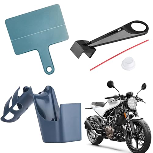 Motorradkette Oiler Aid - 4 -teilige Motorradkette Schmiermittel Applikator | Bike Cleaning Kit Enthalten Chain Oiler | Öllaffel | Ölspeicherbox | Sprührohr | Multifunktionales Werkzeug Für Pflegeschm von Generisch