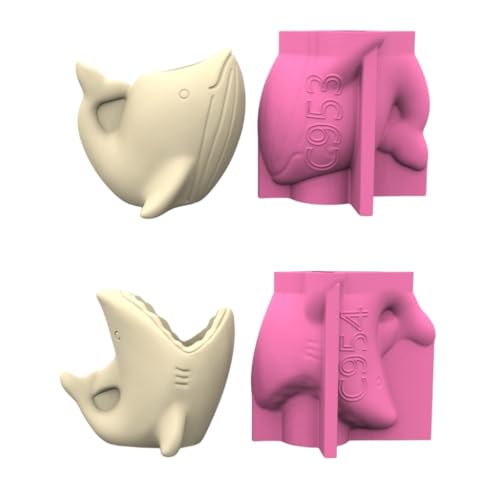 Multifunktionale Silikonform Epoxidharz Pflanzgefäß Formen Walform für Beton Vase Handwerk Büro Stift-Organizer von Generisch