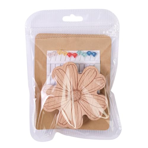 Nadelhalter | Magnetische Nadelhalterung,Mit Holz Blumenmuster Für Stickerei Handarbeit Und Nadelhalter | Magnetische Nadelhalterung,Mit Holz Blumenmuster Für Stickerei Handarbeit Und von Generisch