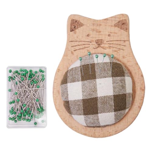Nadelkissen, Handgefertigte Nadelfutter, Cartoon-Tier Nadelorganizer Mit 100 Stecknadeln Für Nähanfänger Stoffe Nadelkissen, Handgefertigte Nadelfutter, Cartoon-Tier Nadelorganizer Mit 100 Stecknadeln Für Nähanfänger Stoffe von Generisch