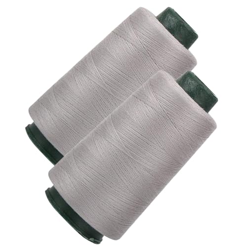 Nähgarn aus Polyester 2200 Meter Nähgarn aus Polyester Hand- und Maschinennäht,Handwerk 2 Spulen 40/2 Stoff Handwerk Nähgarn 40/2 Hocheffizient von Generisch