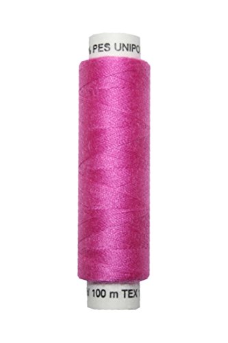 Nähmaschinen Nähgarn 100 m Polyester UNIPOLY 14x2 pink (0437) von Generisch