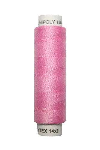 Nähmaschinen Nähgarn 100 m Polyester UNIPOLY 14x2 rosa (0332) von Generisch