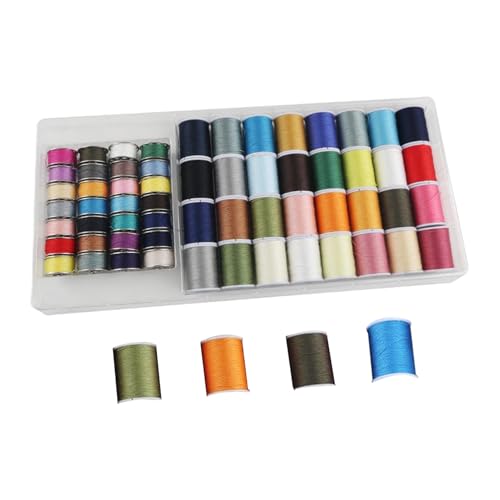 Nähmaschinengarn, Stickgarn-Set, Quilt-Garn-Set mit kompatibler Passform und lebendigen Farben für Quilt- und Bastelprojekte, 1 Set Nähmaschinengarn, Stickgarn-Set, Quilt-Garn-Set mit kompatibler Passform und lebendigen Farben für Quilt- und Bastelprojekte, 1 Set von Generisch