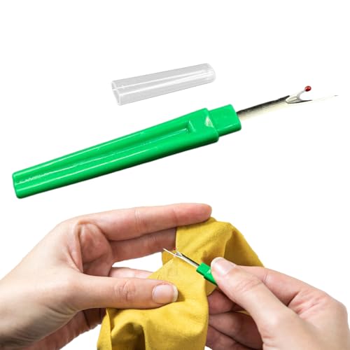 Nähnahttrenner - Stickgarn Entferner | 2-in-1 Rutschfester Nahttrenner für Stickerei, Quilten, Schneidern & Haushalt – für Anfänger Nähnahttrenner - Stickgarn Entferner | 2-in-1 Rutschfester Nahttrenner für Stickerei, Quilten, Schneidern & Haushalt – für Anfänger von Generisch