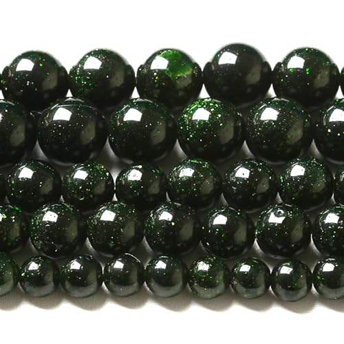 Natürliche grüne Sandstein-Energieheilperlen, rund, lose Perlen für Schmuckherstellung, Armband, 2 Stränge, 81,3 cm, 72 Stück Natürliche grüne Sandstein-Energieheilperlen, rund, lose Perlen für Schmuckherstellung, Armband, 2 Stränge, 81,3 cm, 72 Stück von Generisch