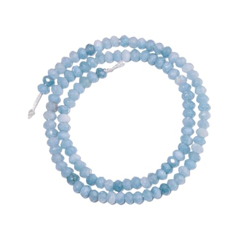 Naturstein-Achat-Perlen, mehrfarbig, Abstandshalter für Schmuckherstellung, Zubehör, DIY-Armbänder, blau, 6 x 4 mm, ca. 75 Stück Naturstein-Achat-Perlen, mehrfarbig, Abstandshalter für Schmuckherstellung, Zubehör, DIY-Armbänder, blau, 6 x 4 mm, ca. 75 Stück von Generisch
