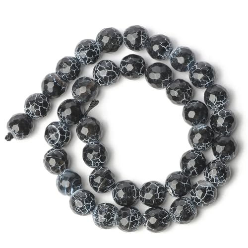 Naturstein-Perlen, facettierter Jade-Achat, lose Perlen für Schmuckherstellung, DIY-Armbänder, 38,1 cm, 20 mm, 10 mm, 36 Stück Naturstein-Perlen, facettierter Jade-Achat, lose Perlen für Schmuckherstellung, DIY-Armbänder, 38,1 cm, 20 mm, 10 mm, 36 Stück von Generisch