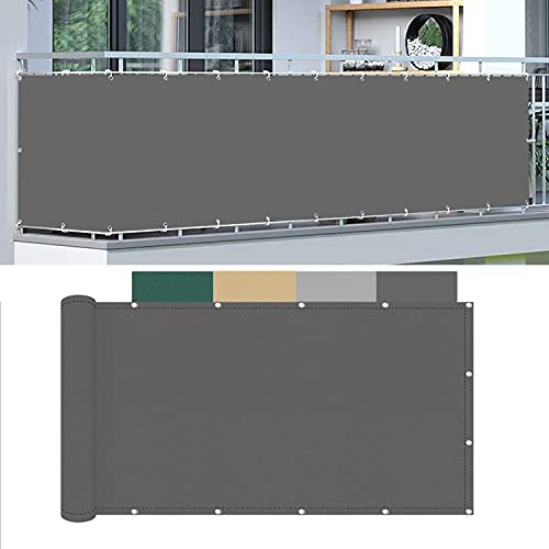 Netzstoff, 50 x 1150 cm, UV-Schutz, Zaunabdeckung, 100 % HDPE, für Hinterhof, Terrasse, Balkon, Zaun, Veranda von Generisch