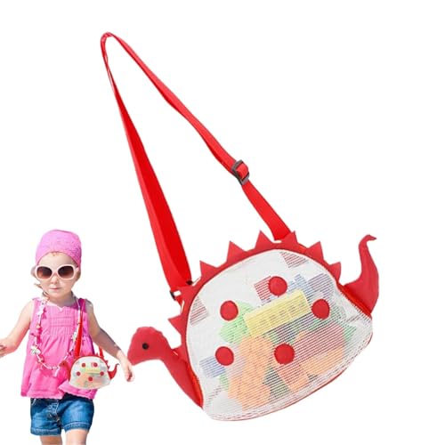 Netztasche für Strandspielzeug, Netzspielzeug-Strandtasche | Spielzeugtaschen aus Netzstoff mit großem Fassungsvermögen, Kinder-Tragetasche - Atmungsaktive Strandspielzeug-Netztasche, Sandspielzeugtas von Generisch