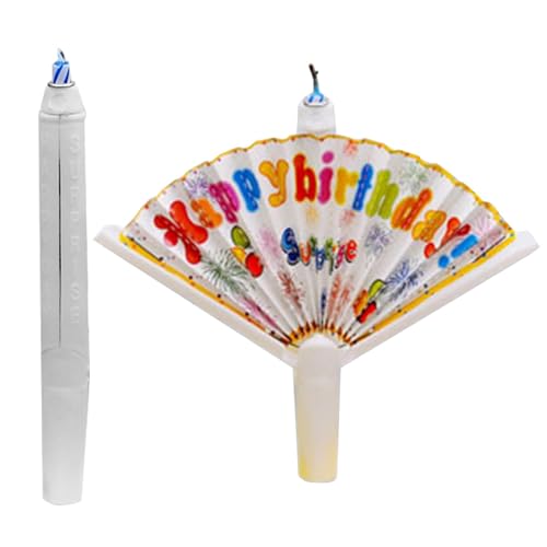 Neuheit Fan Geburtstag Kerze, Kreative Kerzen Geburtstag mit Fäche, Reusable Novelty Fan Birthday Candle, Überraschungsgeburtstag Kerzen, Geburtstagsfeiern und Kuchendekoration Neuheit Fan Geburtstag Kerze, Kreative Kerzen Geburtstag mit Fäche, Reusable Novelty Fan Birthday Candle, Überraschungsgeburtstag Kerzen, Geburtstagsfeiern und Kuchendekoration von Generisch