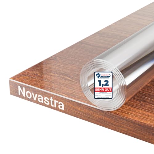 Novastra Tischfolie 2mm – Transparente Schutzmatte,Tischdecke abwaschbar, Tischschutz – Einfache Pflege, Kratz- und Reißfest, Ideal für Küche, Wohnzimmer und Garten (Länge 100cm, Breite 100cm) von Generisch