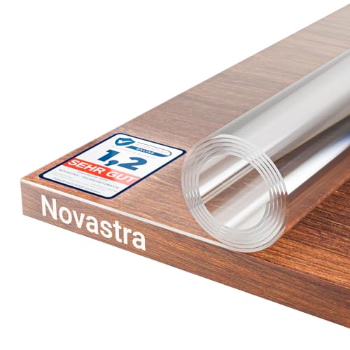 Novastra Tischfolie 2mm – Transparente Schutzmatte,Tischdecke abwaschbar, Tischschutz – Einfache Pflege, Kratz- und Reißfest, Ideal für Küche, Wohnzimmer und Garten (Länge 140cm, Breite 70cm) von Generisch