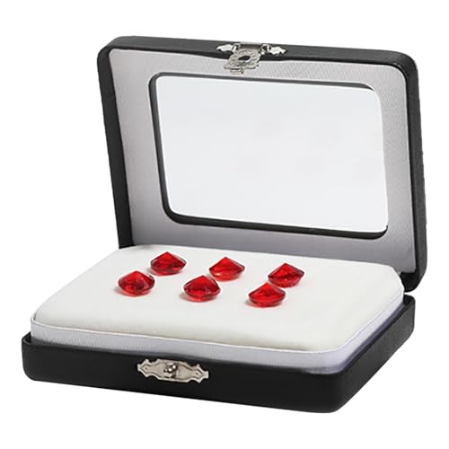 Organizer der Schmuckkoffer, Schmuckschatulle für Frauen | Wasserdichte Show Hülle Edelsteinhalter - Schmuckhalter Mehrzwecke Gemstone Display Box für Haushaltsreisen Reisereisen von Generisch