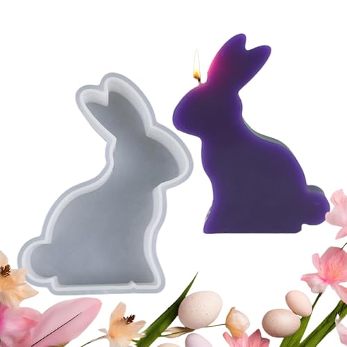 Ostern Harzform,Osterhase Silikonform, Silikon Kerzenform - Handgefertigtes Silikon in Lebensmittelqualität für die Herstellung von Epoxidharz, Kerzen, Seife, Gips von Generisch